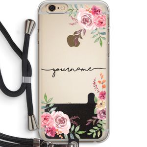 Rozen: iPhone 6 PLUS / 6S PLUS Transparant Hoesje met koord