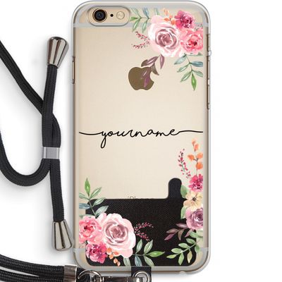 Rozen: iPhone 6 PLUS / 6S PLUS Transparant Hoesje met koord
