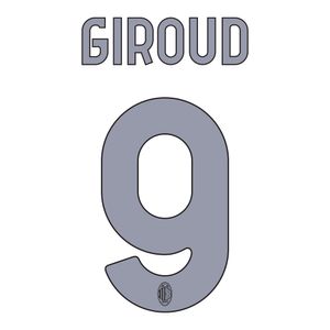 Giroud 9 (Officiële AC Milan Away Bedrukking 2023-2024)