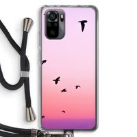 Fly away: Xiaomi Redmi Note 10 Pro Transparant Hoesje met koord