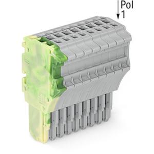 WAGO 2020-111/000-037 Connector, female Groen, Geel, Grijs 20 stuk(s)