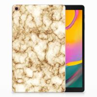 Samsung Galaxy Tab A 10.1 (2019) Tablet Back Cover Marmer Goud