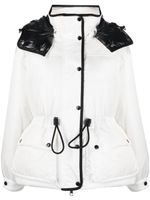 Moncler hooded puffer jacket - Blanc