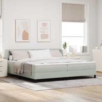 Boxspringbed met donkergrijs fluwelen matras 80x200 cm