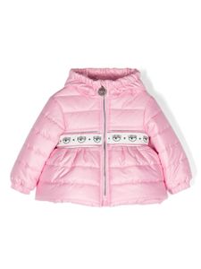 Chiara Ferragni Kids veste à motif Eyelike - Rose