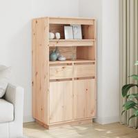Hoge kast 60x40x116,5 cm massief grenenhout