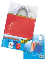 Folia papieren kraft zak, 110-125 g/m², geassorteerde kleuren, pak van 7 stuks