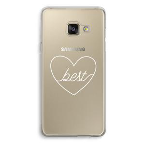 Best heart pastel: Samsung Galaxy A3 (2016) Transparant Hoesje