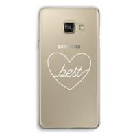 Best heart pastel: Samsung Galaxy A3 (2016) Transparant Hoesje - thumbnail