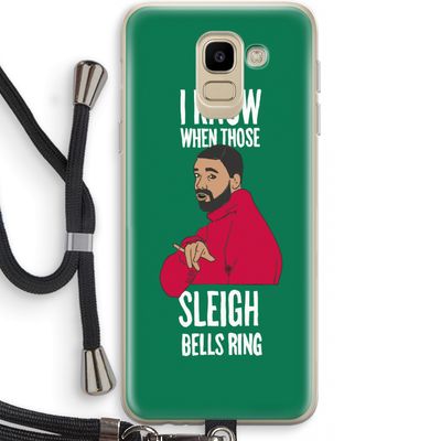 Sleigh Bells Ring: Samsung Galaxy J6 (2018) Transparant Hoesje met koord
