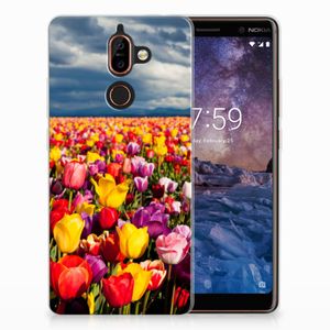 Nokia 7 Plus TPU Case Tulpen