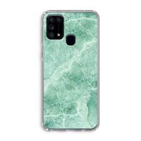 Groen marmer: Samsung Galaxy M31 Transparant Hoesje