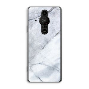 Witte marmer: Sony Xperia Pro-I Transparant Hoesje