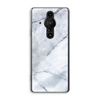 Witte marmer: Sony Xperia Pro-I Transparant Hoesje