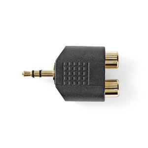 Nedis Stereo-Audioadapter | 3,5 mm Male | 2x RCA Female | 10 Stuks | 1 stuks - CAGP22940BKG CAGP22940BKG
