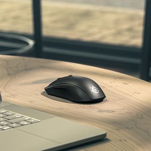 Steelseries Rival 3 Wireless Ergonomische gaming-muis Bluetooth, Radiografisch Optisch Zwart 6 Toetsen 18000 dpi Verlicht, Ergonomisch