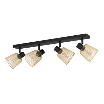 Eglo PlafondlampCoslada 4-lichts - goud met zwart - 900695