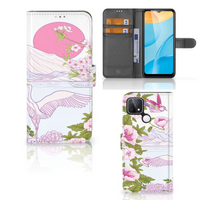 OPPO A15 Telefoonhoesje met Pasjes Bird Standing