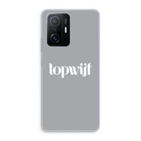 Topwijf Grijs Wit: Xiaomi 11T Pro Transparant Hoesje