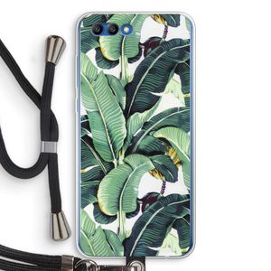 Bananenbladeren: Honor 10 Transparant Hoesje met koord