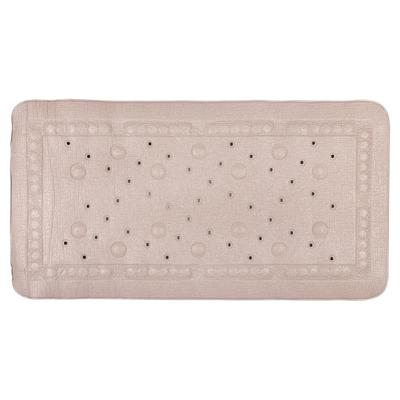 Differnz Tutus inlegmat bad - 100% PVC - anti-slip laag - 68 x 36 cm - taupe