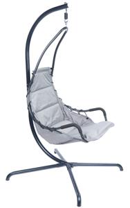 Hangstoelset 'Swinger' Grey - Zwart - 160 kg - Tropilex