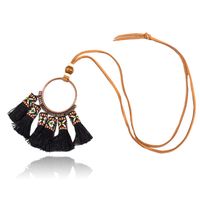 Deja Boho Tassel Ketting - Zwart