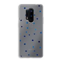 Blauwe stippen: OnePlus 8 Pro Transparant Hoesje