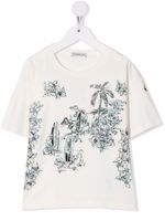 Moncler Enfant t-shirt à imprimé graphique - Blanc
