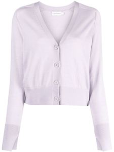 Calvin Klein cardigan en laine à col v - Violet