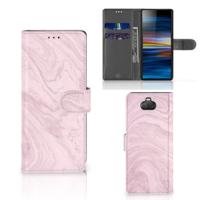 Sony Xperia 10 | Bookcase | Marble Pink - Origineel Cadeau Vriendin
