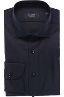 OLYMP SIGNATURE Tailored Fit Overhemd nachtblauw, Effen