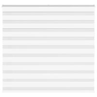 VidaXL Zebra rolgordijn 165x150 cm stofbreedte 160,9cm polyester wit VidaXL Zebra rolgordijn 165x150 cm stofbreedte 160,9cm polyester wit