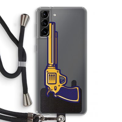 Pew Pew Pew: Samsung Galaxy S21 Plus Transparant Hoesje met koord