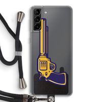 Pew Pew Pew: Samsung Galaxy S21 Plus Transparant Hoesje met koord
