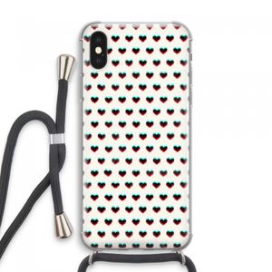 Hartjes: iPhone XS Max Transparant Hoesje met koord
