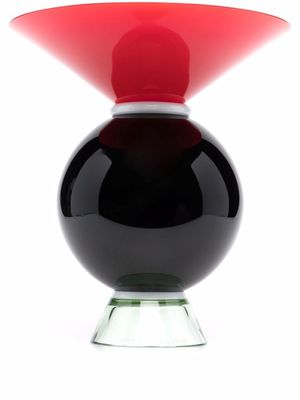 Venini vase Yemen bicolore - Noir
