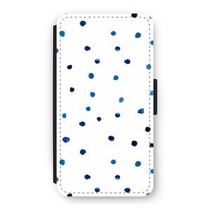 Blauwe stippen: iPhone 11 Pro Flip Hoesje