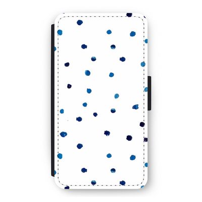Blauwe stippen: iPhone 11 Pro Flip Hoesje