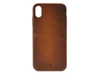 Senza Senza Desire Leather Cover with Card Slot Apple iPhone Xs Max Burned Cognac