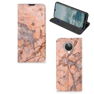 Nokia G10 | G20 | Standcase | Marmer Oranje