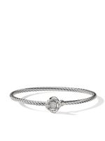 David Yurman bracelet Infinity en argent sterling serti de diamants - thumbnail