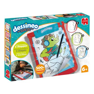 Jumbo dessineo characters stap voor stap tekenbord