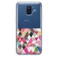 Gekleurde driehoekjes: Samsung Galaxy A6 (2018) Transparant Hoesje