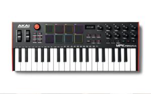 Akai MPK Mini Plus MIDI toetsenbord 37 toetsen USB Zwart, Rood, Wit