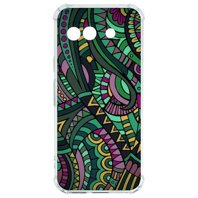 Google Pixel 9a Hoesje - Aztec TPU Antishock Google Pixel 9a Hoesje - Aztec TPU Antishock