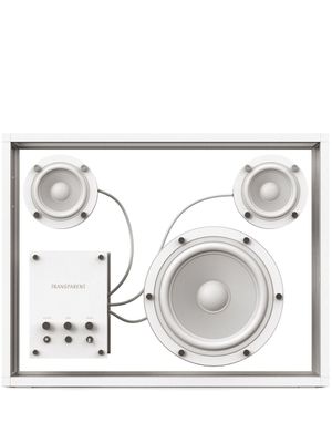 Transparent grande enceinte à design transparent - Blanc