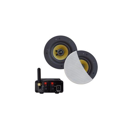 Aquasound Bluetooth Audio bluetooth audiosysteem - (30 watt / bt4.0 / auto-aux) - met rumba speakerset (wit) - 230v/12v bmn30easy-rw