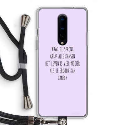 Sprong: OnePlus 8 Transparant Hoesje met koord