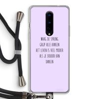 Sprong: OnePlus 8 Transparant Hoesje met koord